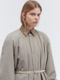 Padded coat in duchesse