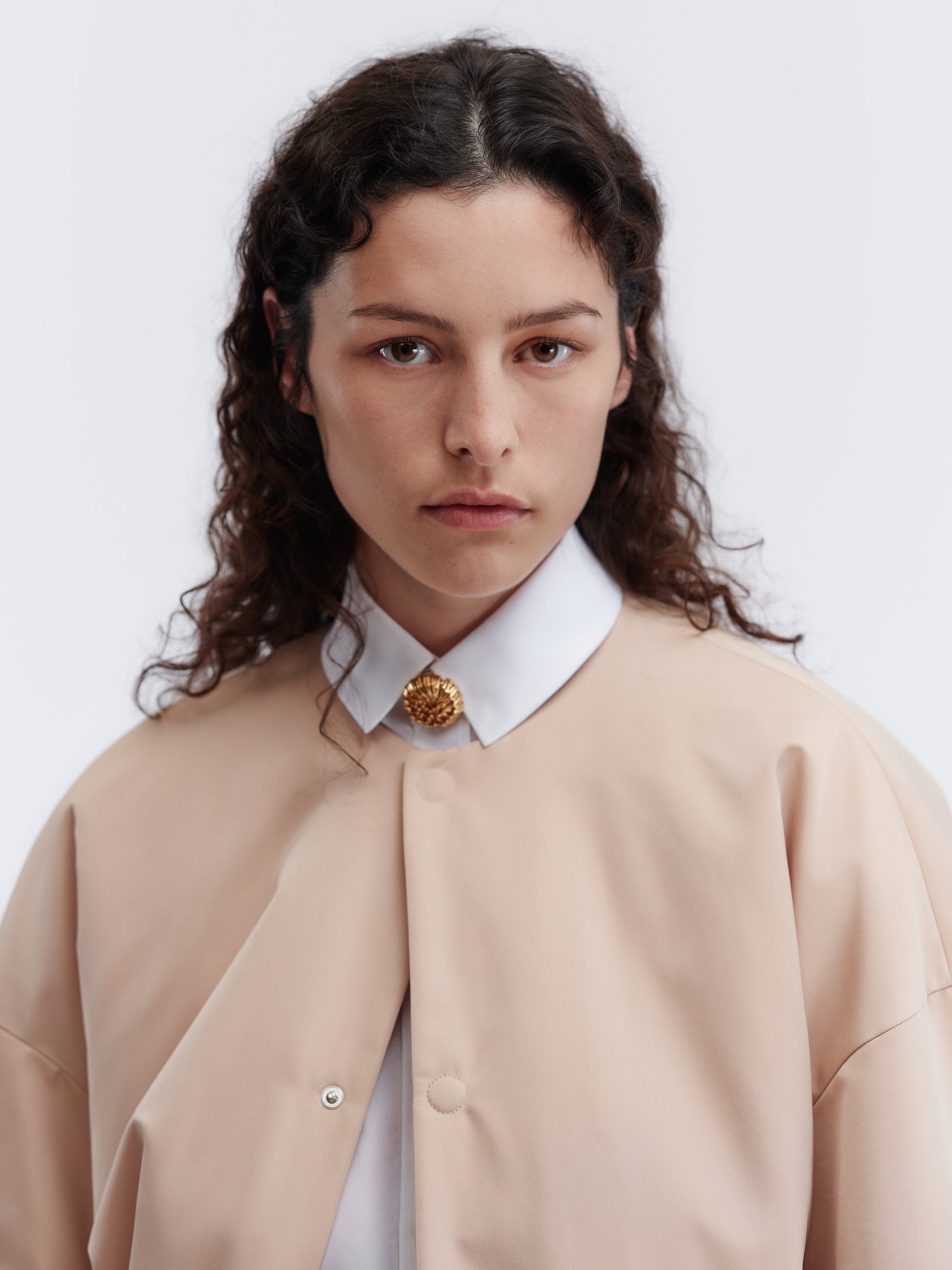 Manteau court ouatiné en duchesse