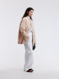 Manteau court ouatiné en duchesse