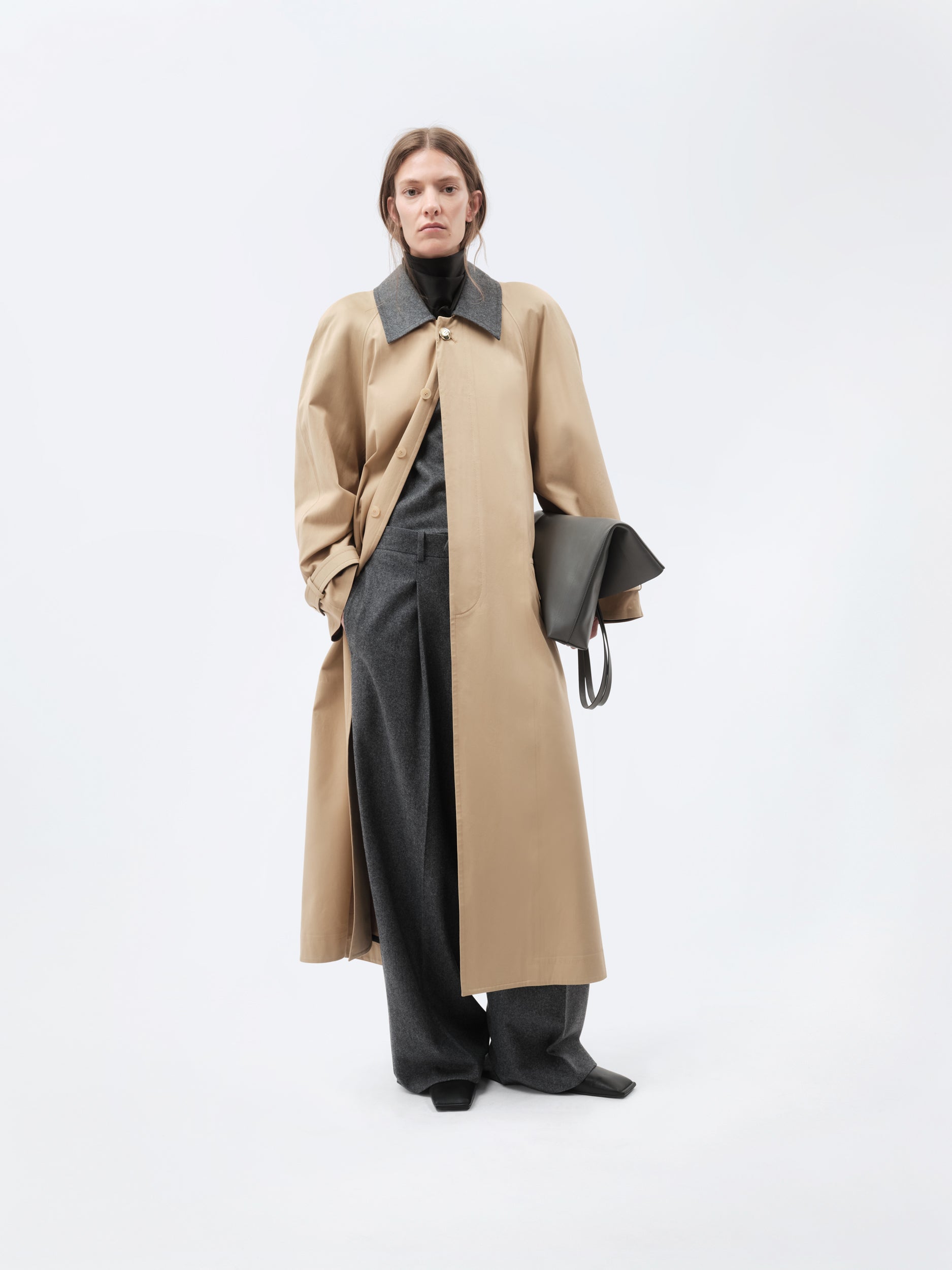 Pardessus en satin de coton et soie