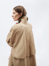 Pardessus en satin de coton et soie