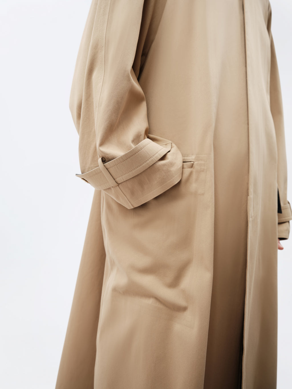 Pardessus en satin de coton et soie