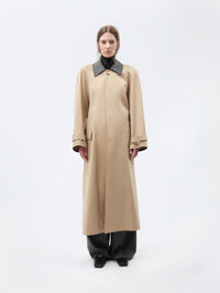 Pardessus en satin de coton et soie
