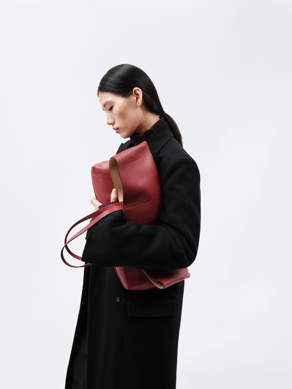 Manteau tailleur en drap de laine vierge