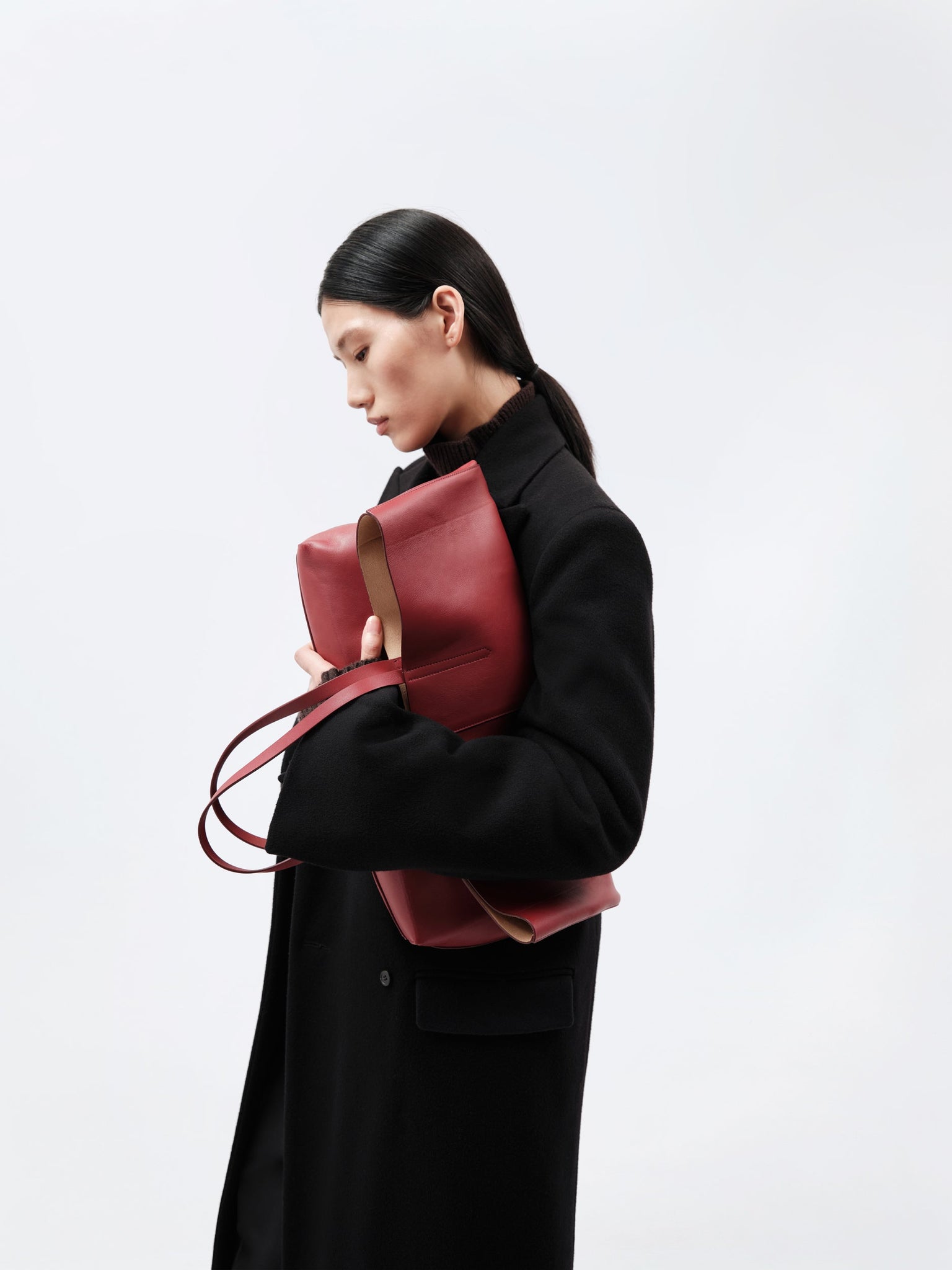 Manteau tailleur en drap de laine vierge