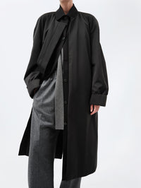 Manteau ouatiné en duchesse