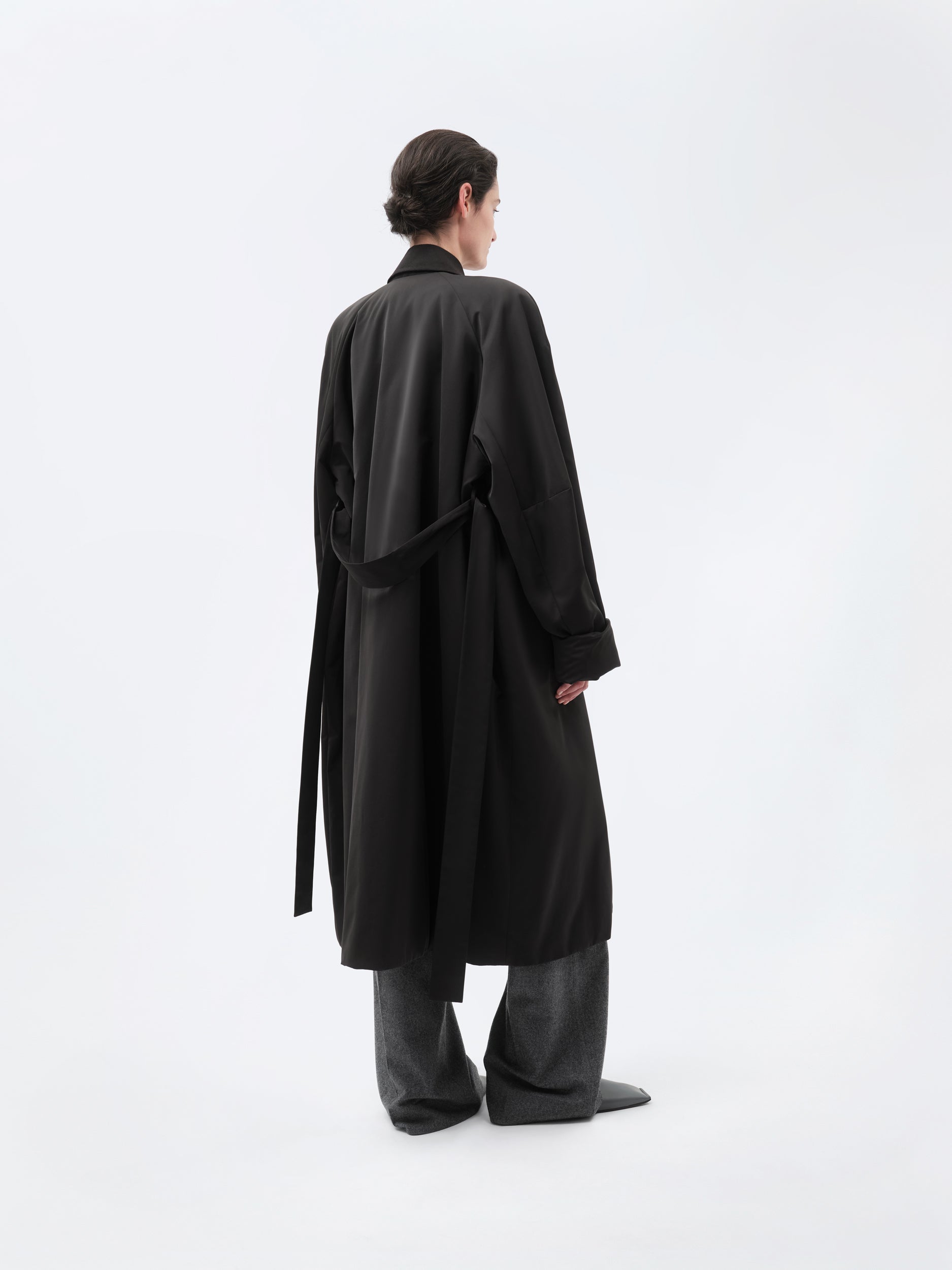 Manteau ouatiné en duchesse