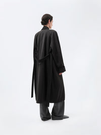 Manteau ouatiné en duchesse