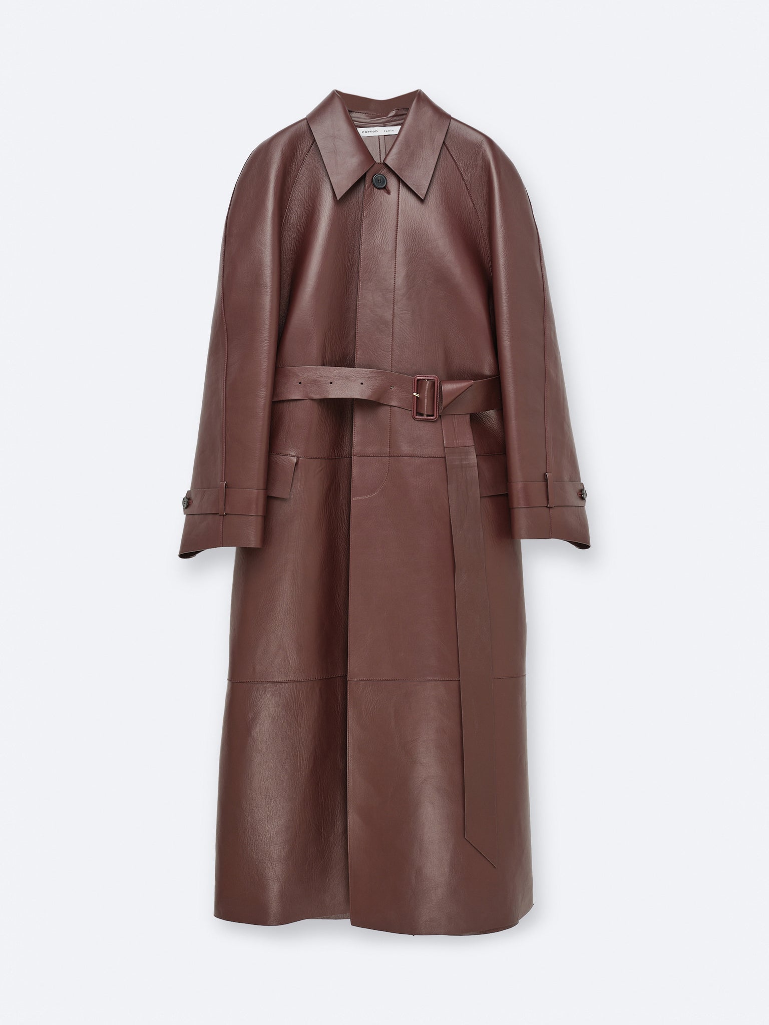 Manteau contrecollé en agneau plongé