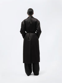Manteau ouatiné en soie double