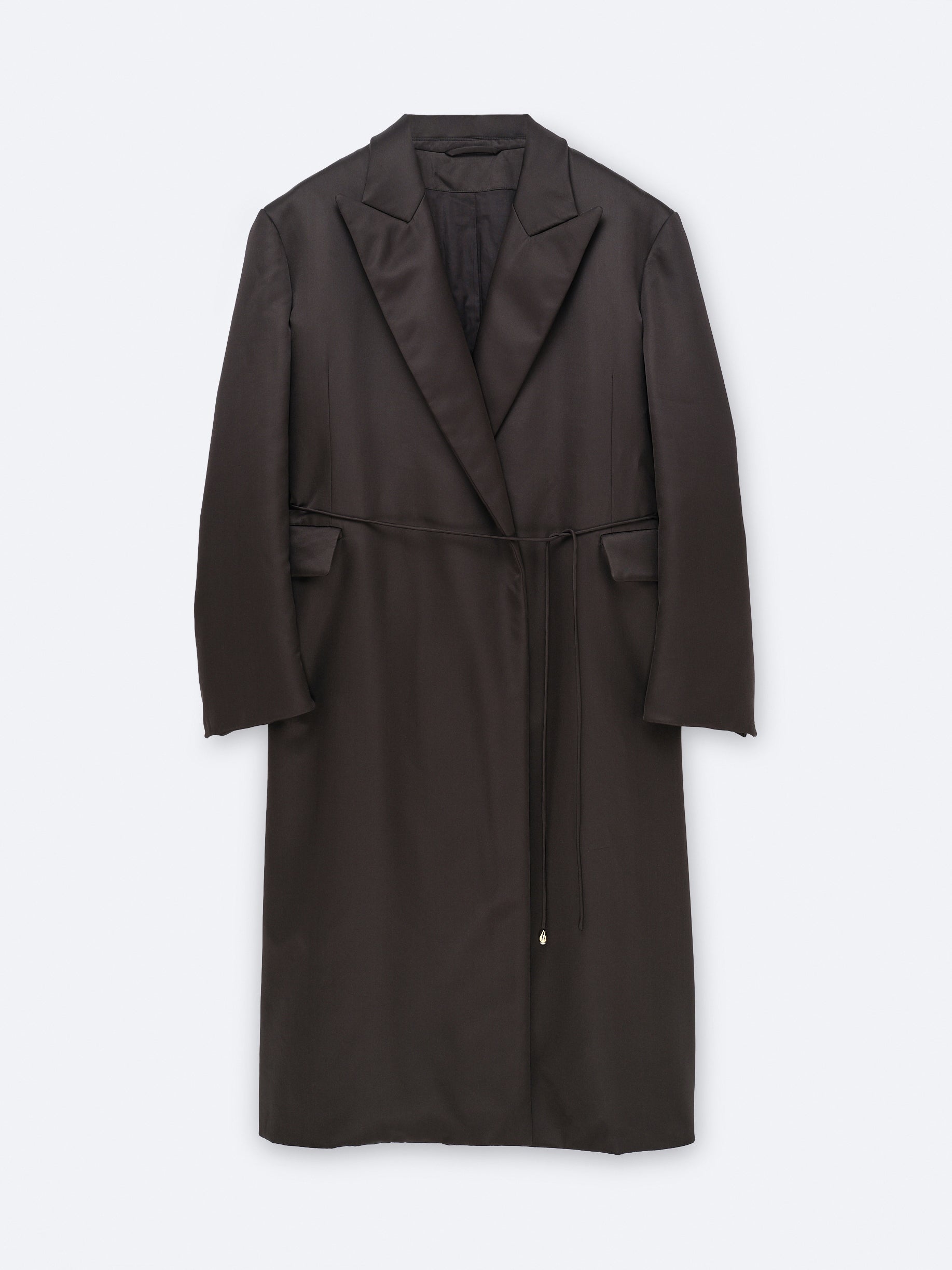 Manteau ouatiné en soie double