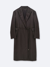 Manteau ouatiné en soie double