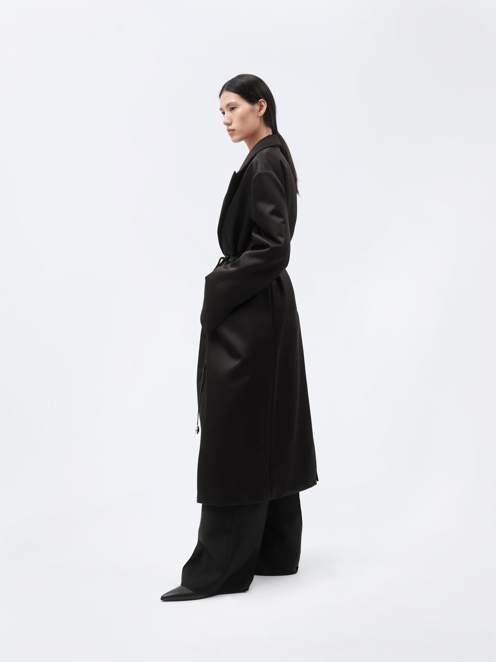 Manteau ouatiné en soie double