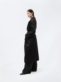 Manteau ouatiné en soie double