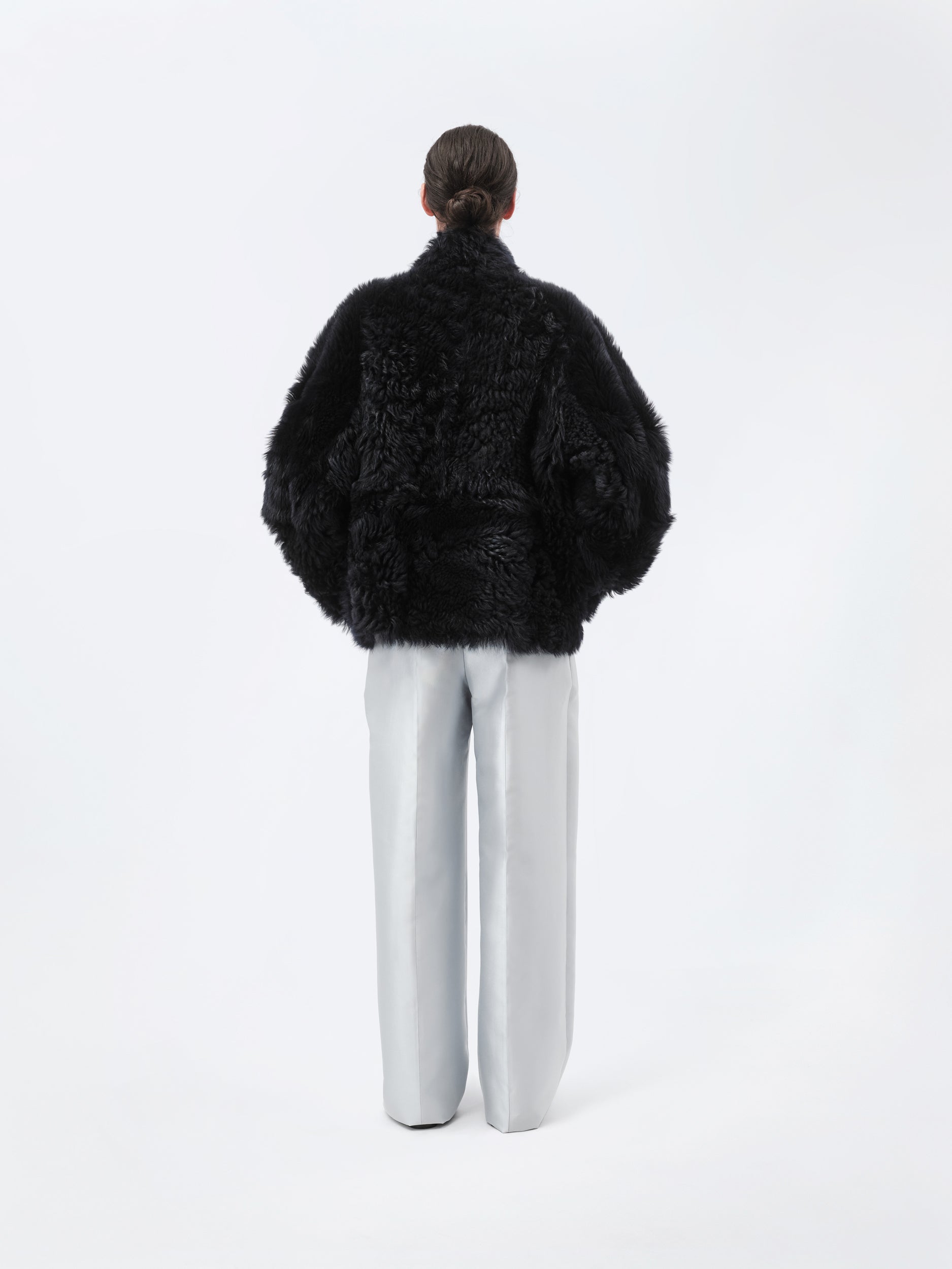 Short coat in Tuscan shearling