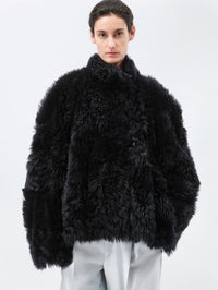 Short coat in Tuscan shearling