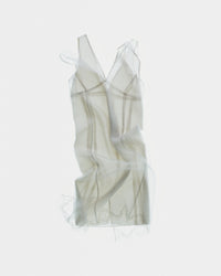 Robe lingerie superposée en drap de soie