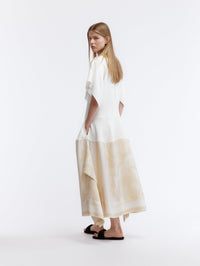 Robe à imprimé foulard en cady