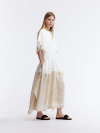 Robe à imprimé foulard en cady