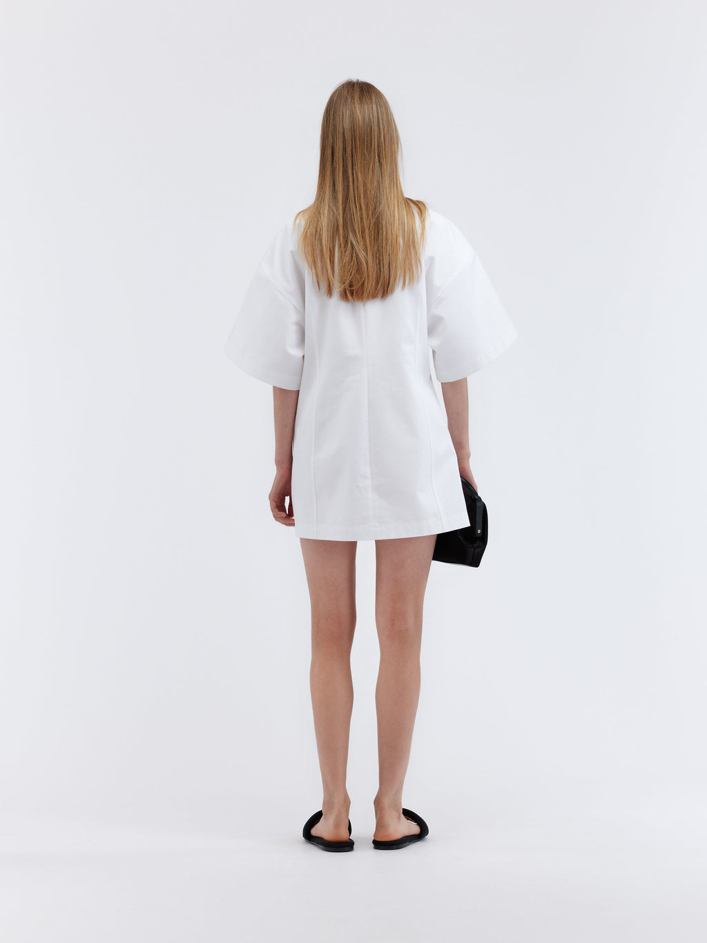 Robe mini Espéranto en coton militaire