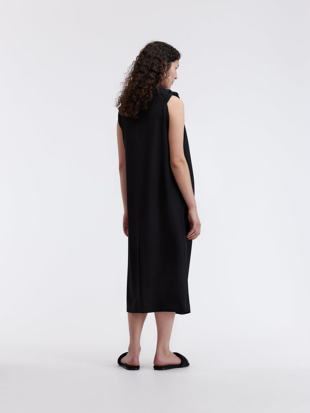 Robe foulard en grain de poudre