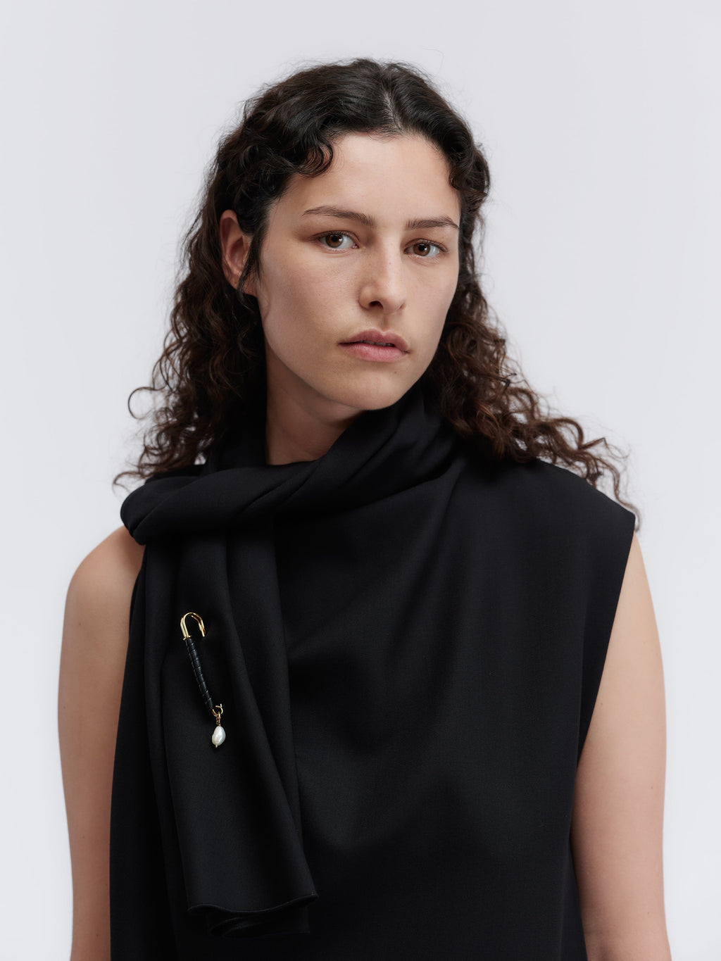 Robe foulard en grain de poudre