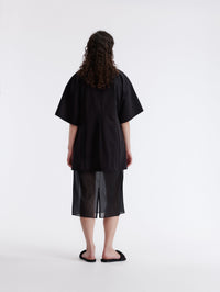 Sheer skirt in stocking jersey