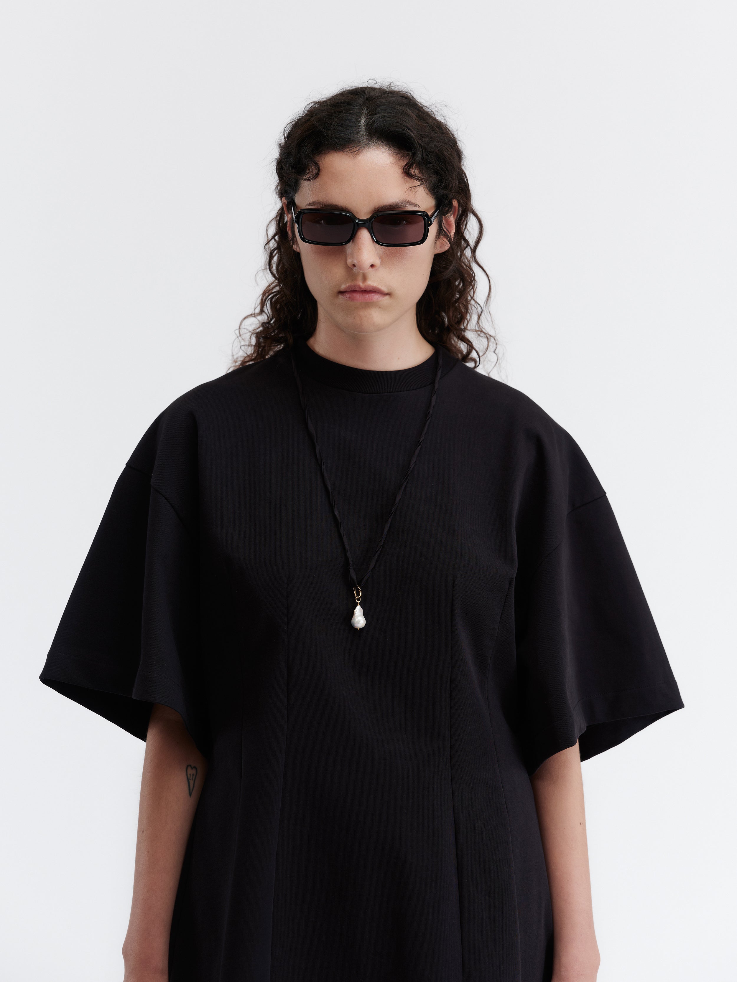 Esperanto mini dress in rustic jersey 