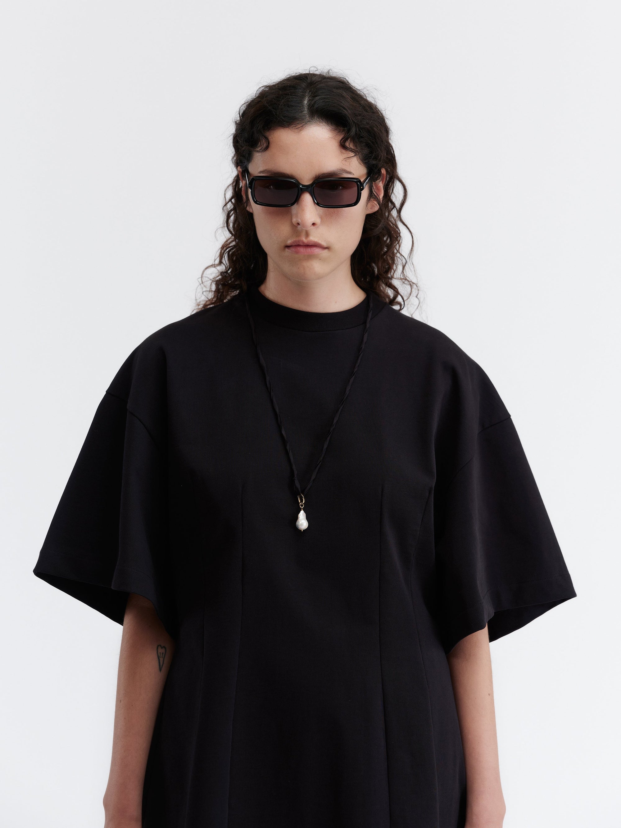 Esperanto mini dress in rustic jersey 