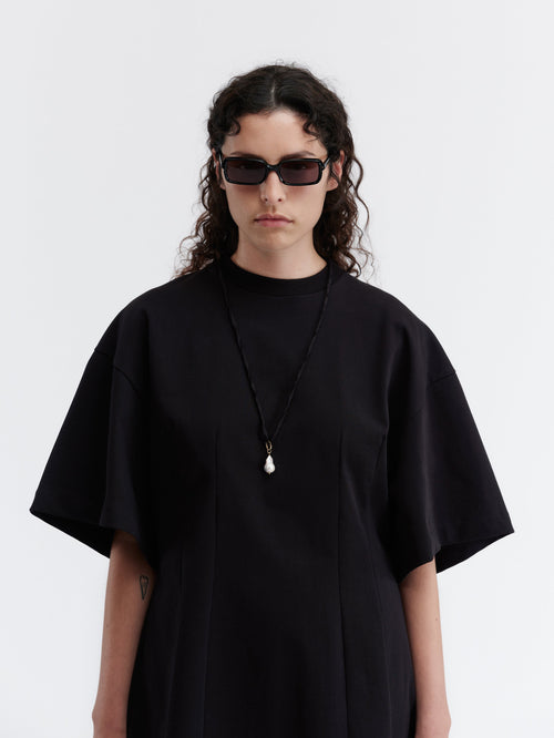 Esperanto mini dress in rustic jersey 