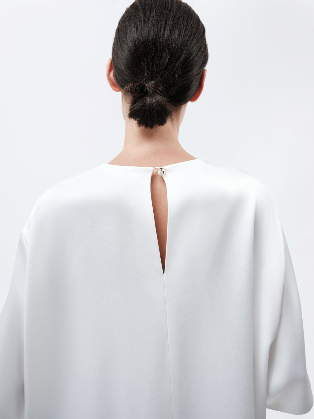 Robe t-shirt en satin double