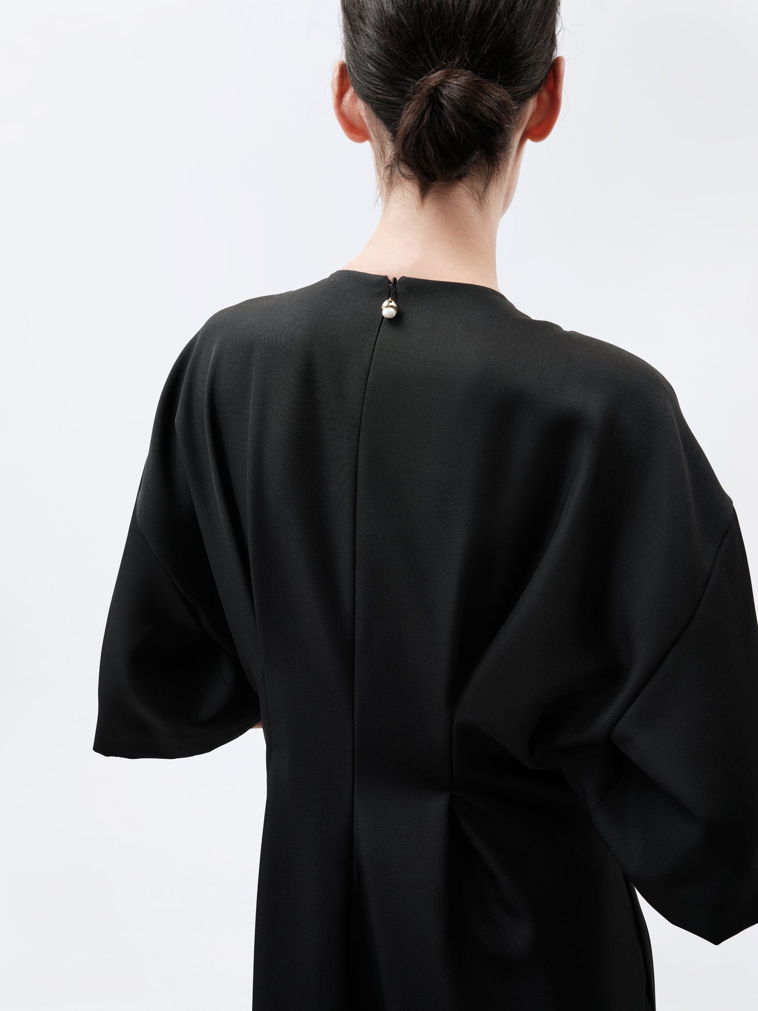 Robe à plis en grain de poudre