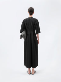 Robe à plis en grain de poudre