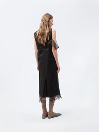 Robe lingerie superposée en flanelle