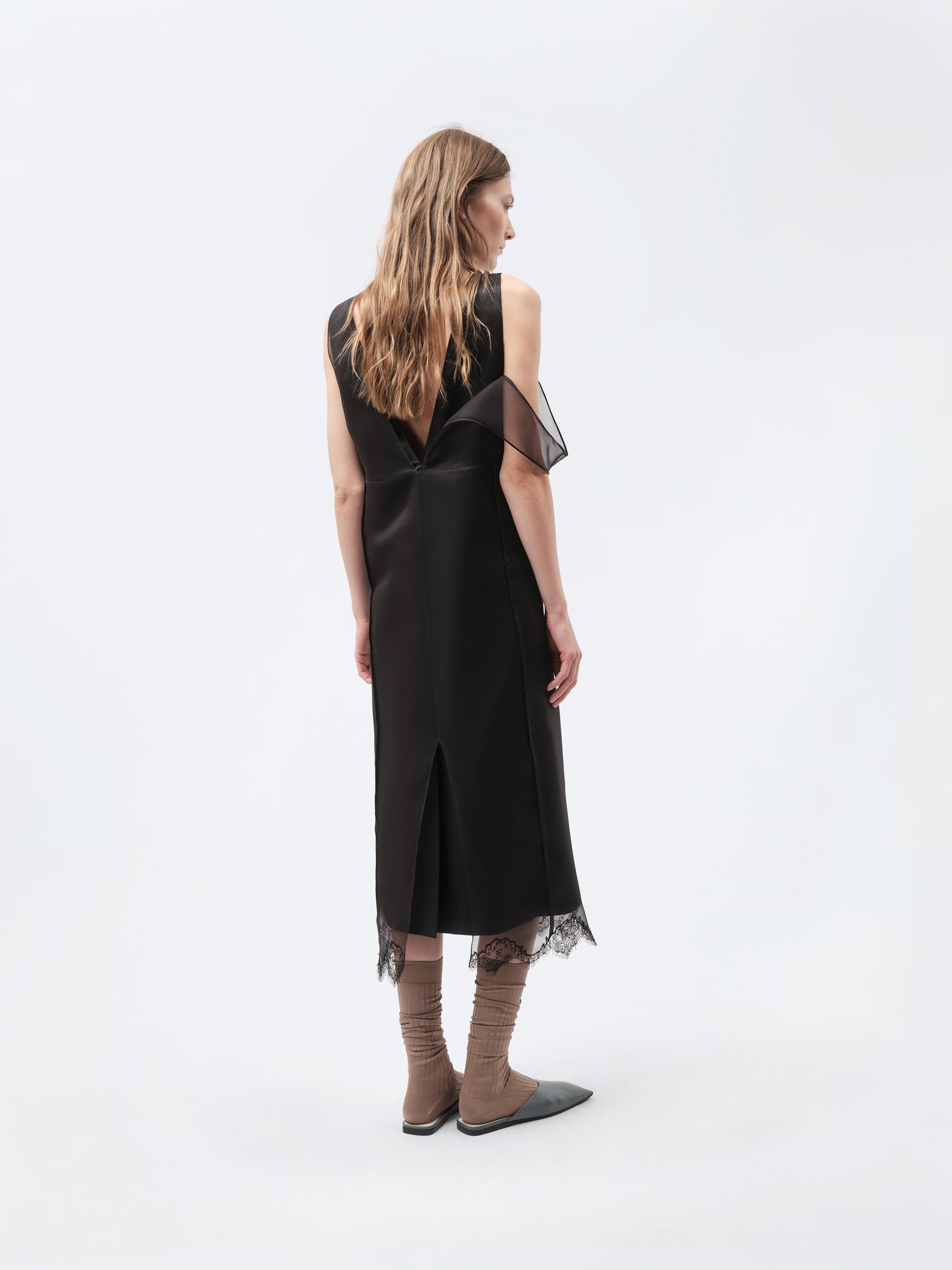 Robe lingerie superposée en flanelle