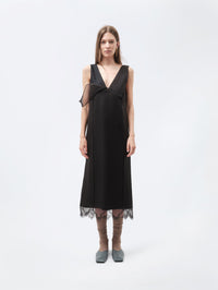 Robe lingerie superposée en flanelle