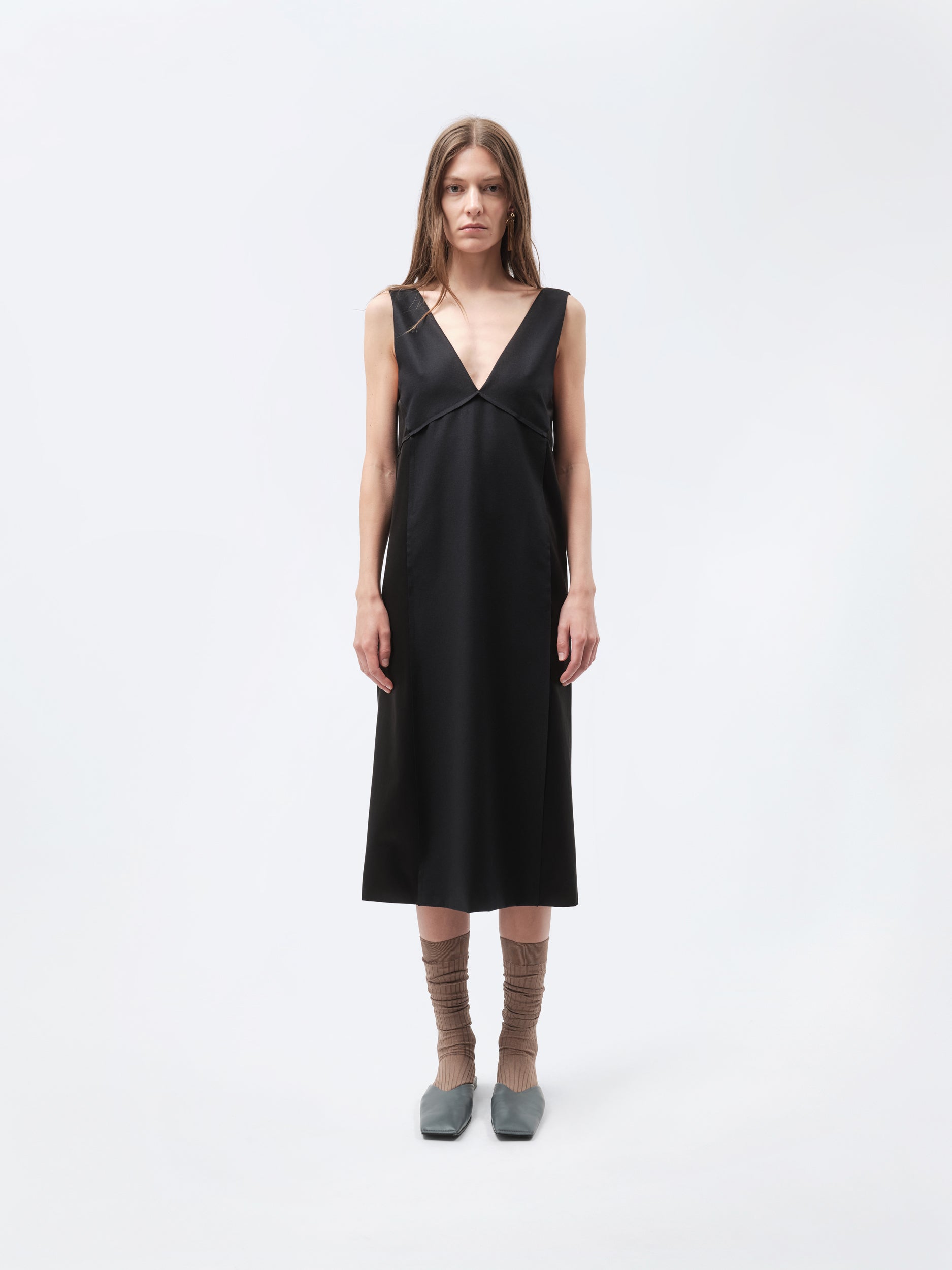 Robe lingerie superposée en flanelle