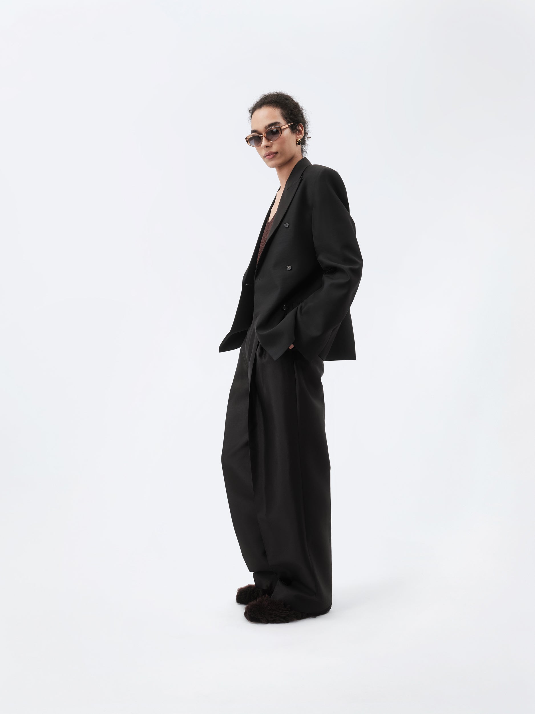 Esperanto jacket in silk wool toile