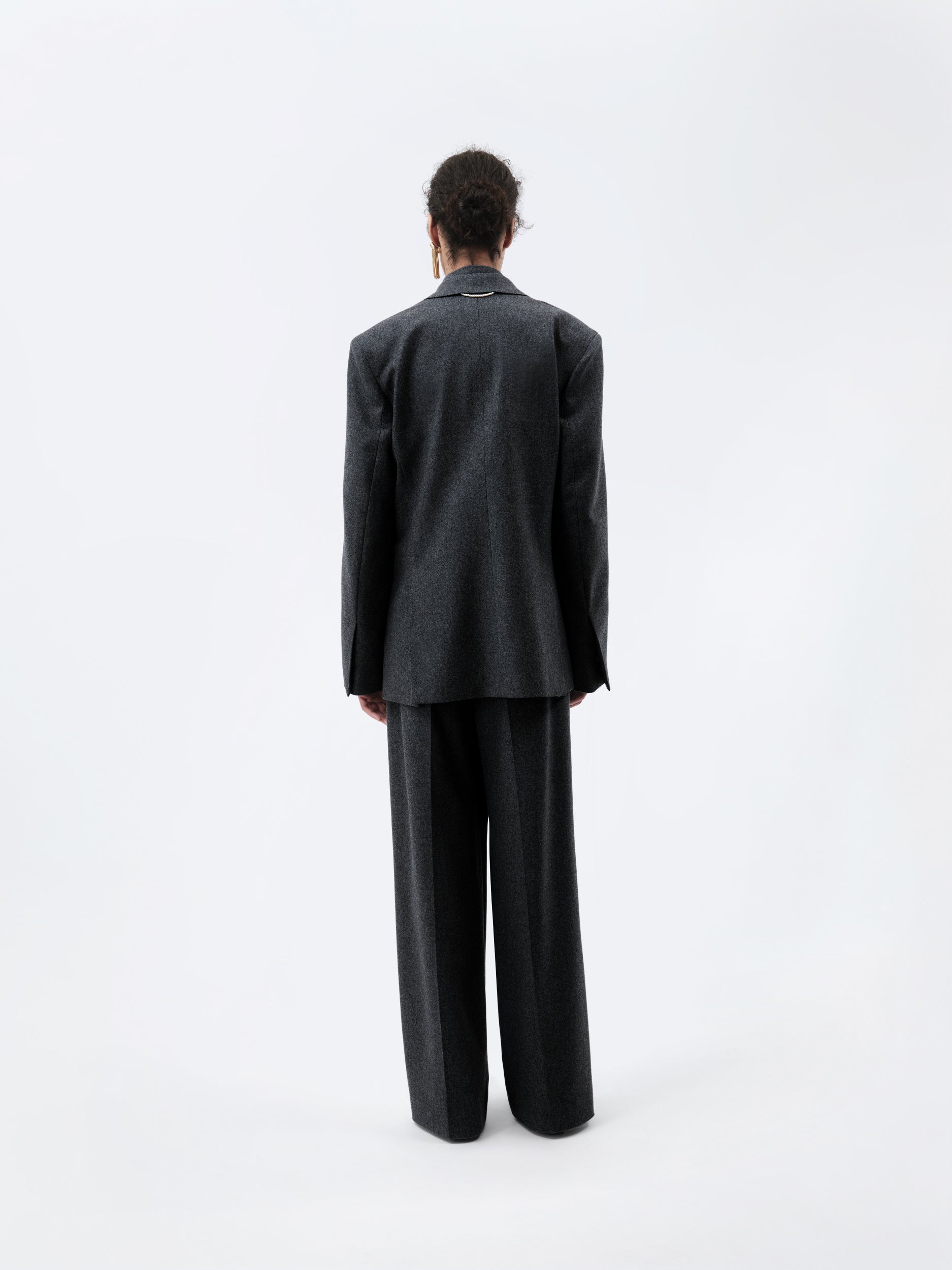 Veste croisée en flanelle