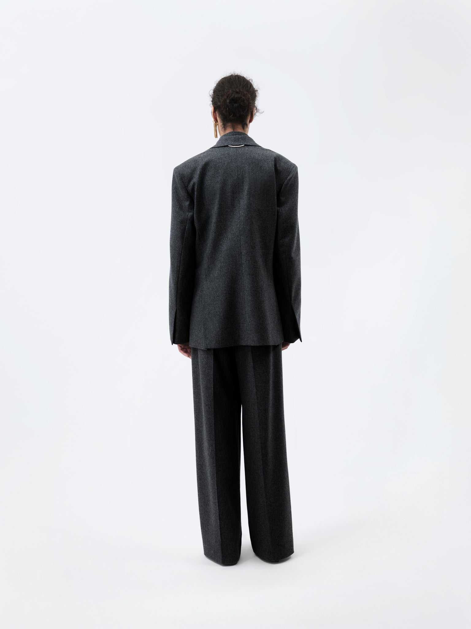 Veste croisée en flanelle