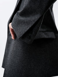 Veste croisée en flanelle