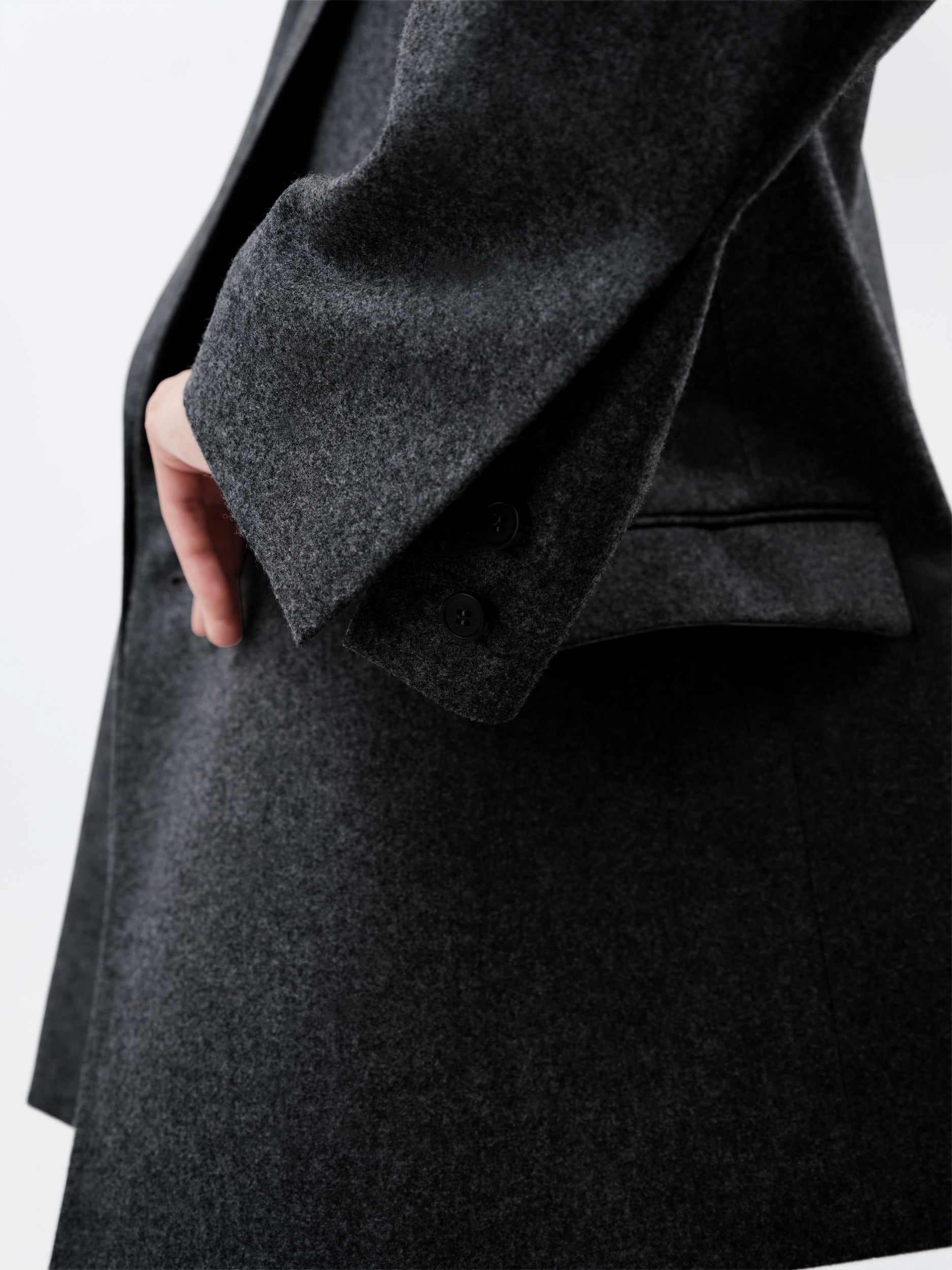 Veste croisée en flanelle