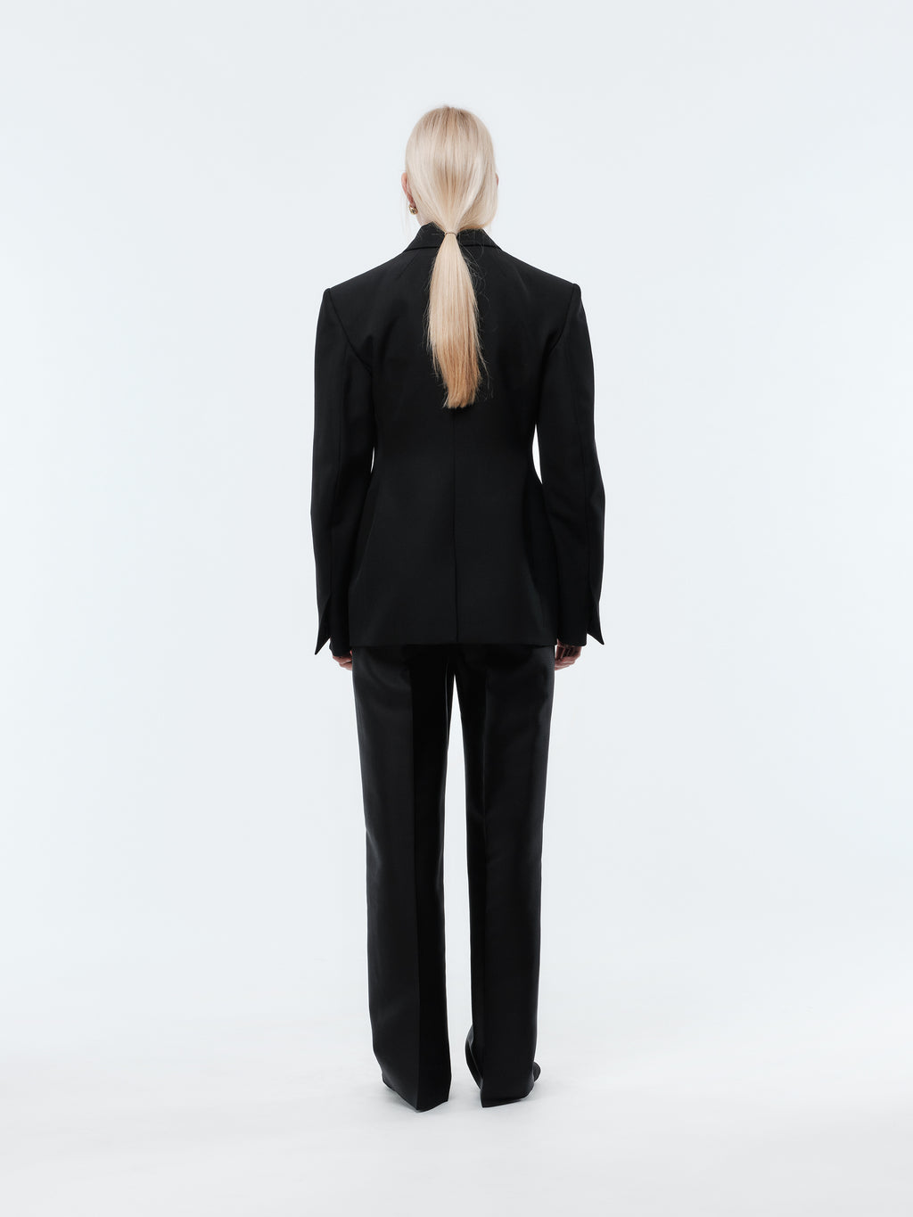 Tailored jacket in grain de poudre