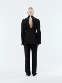 Tailored jacket in grain de poudre