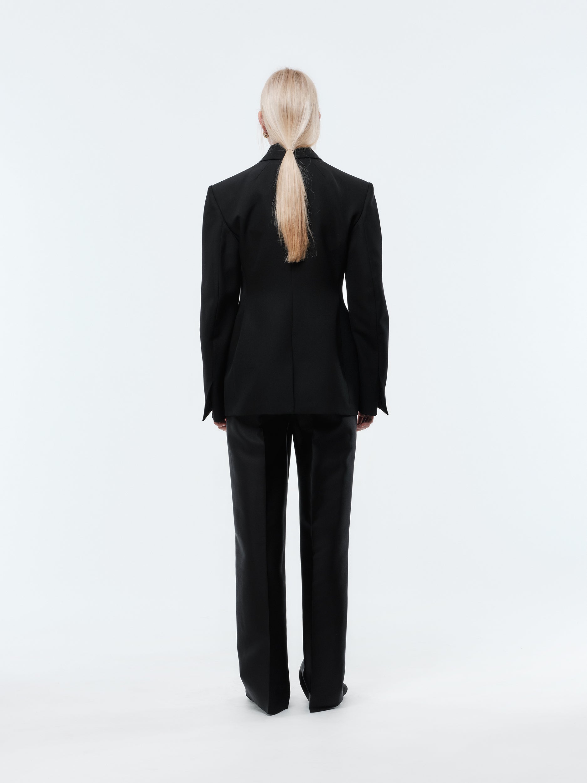 Tailored jacket in grain de poudre