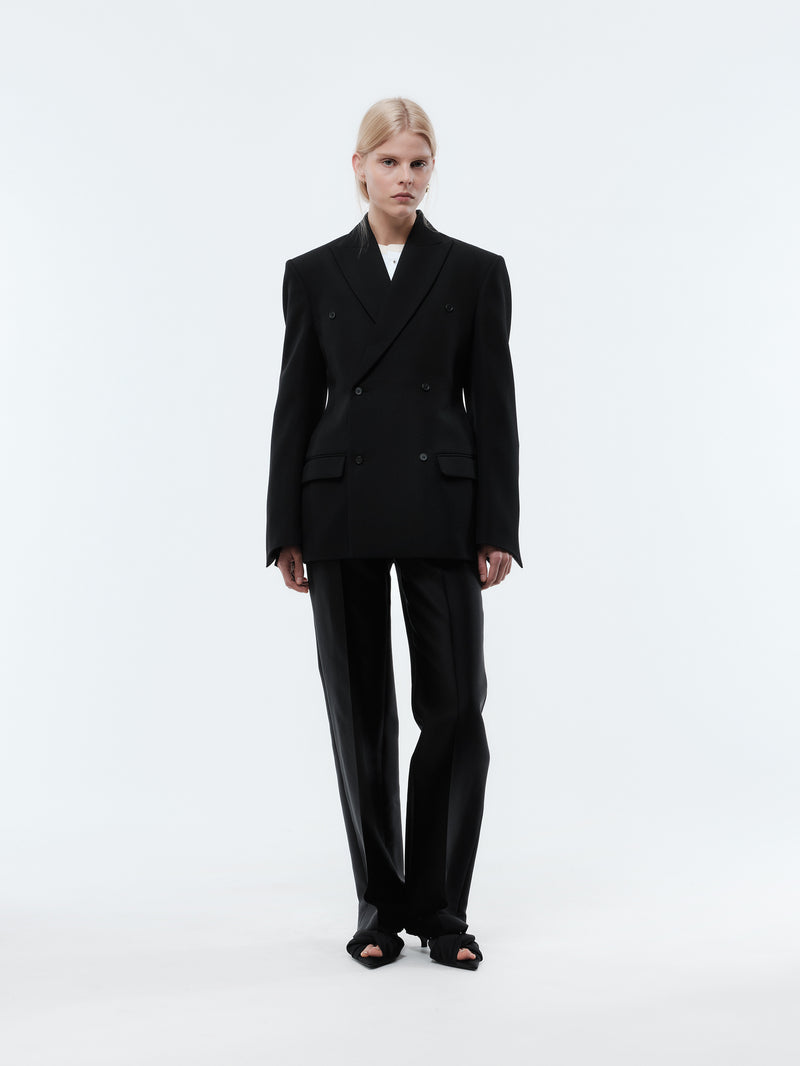 Tailored jacket in grain de poudre