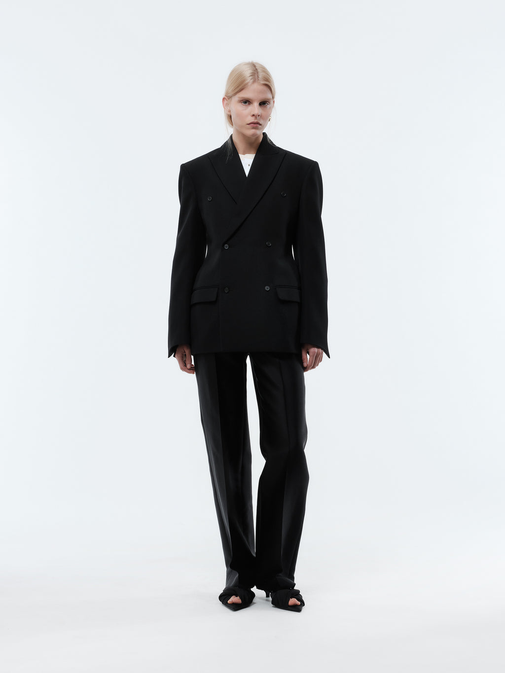 Tailored jacket in grain de poudre