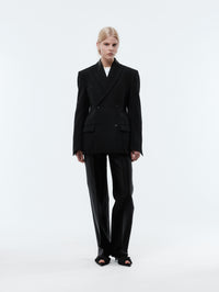 Tailored jacket in grain de poudre