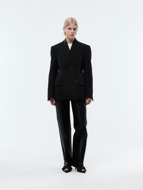 Tailored jacket in grain de poudre