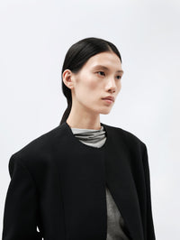 Veste déconstruite en toile de laine